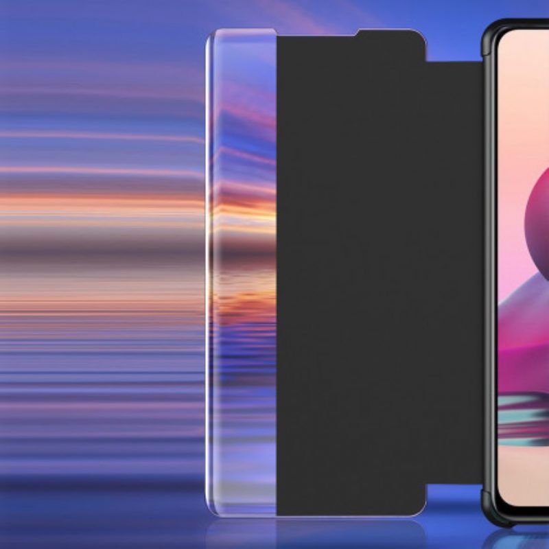 Bescherming Hoesje voor Xiaomi Redmi Note 10 / 10S Premium Kunstleer