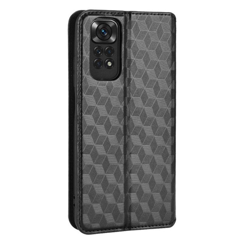 Bescherming Hoesje voor Xiaomi Redmi Note 11 / 11S Folio-hoesje 3d Diamant Leereffect