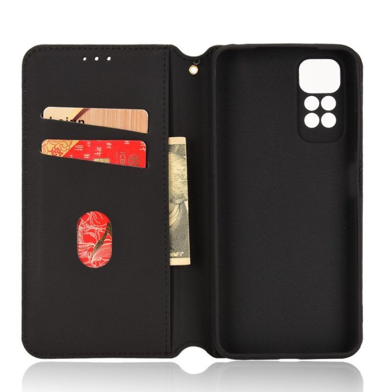 Bescherming Hoesje voor Xiaomi Redmi Note 11 / 11S Folio-hoesje 3d Diamant Leereffect