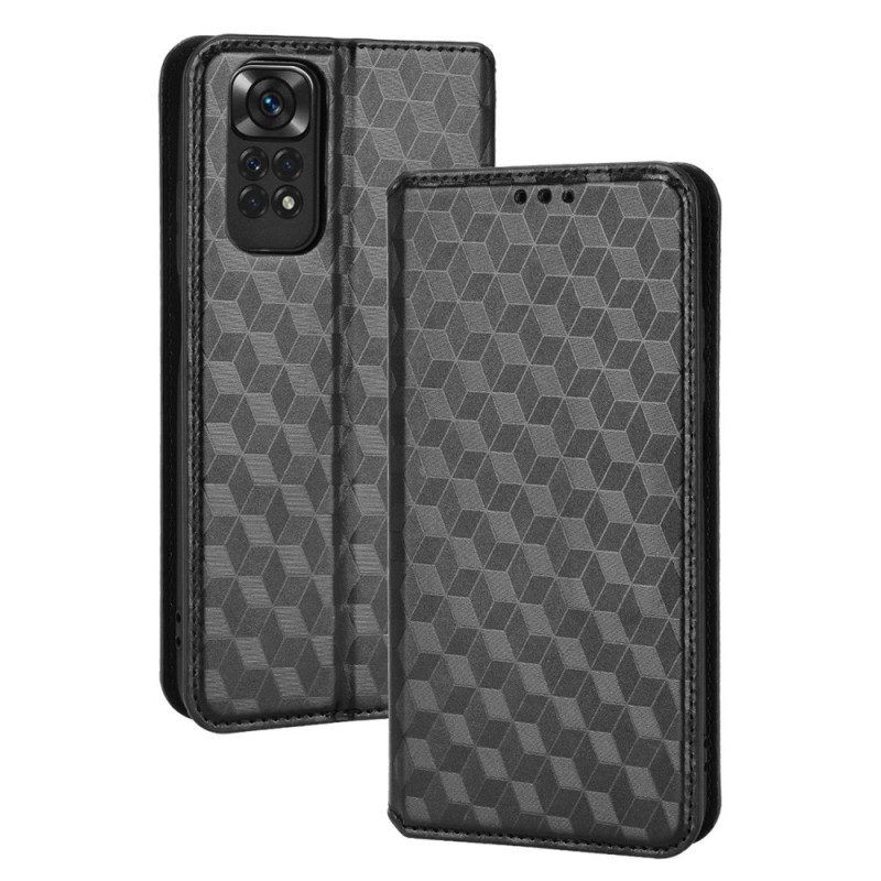 Bescherming Hoesje voor Xiaomi Redmi Note 11 / 11S Folio-hoesje 3d Diamant Leereffect