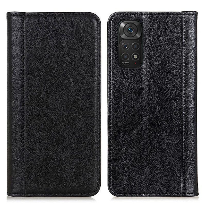 Bescherming Hoesje voor Xiaomi Redmi Note 11 / 11S Folio-hoesje Elegantie Split Litchi Leer