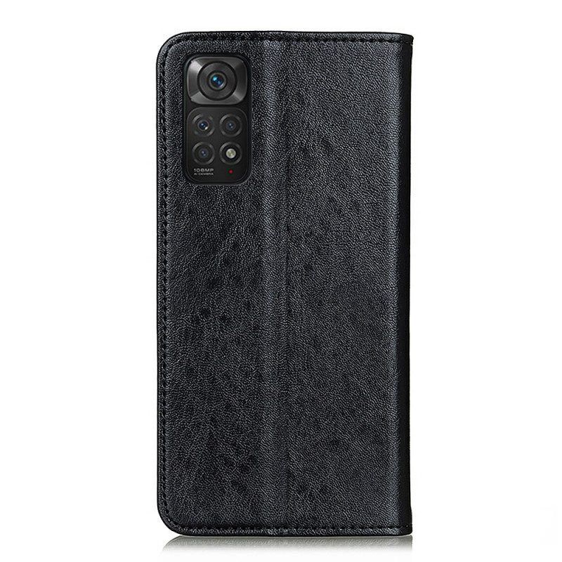 Bescherming Hoesje voor Xiaomi Redmi Note 11 / 11S Folio-hoesje Leer Textuur