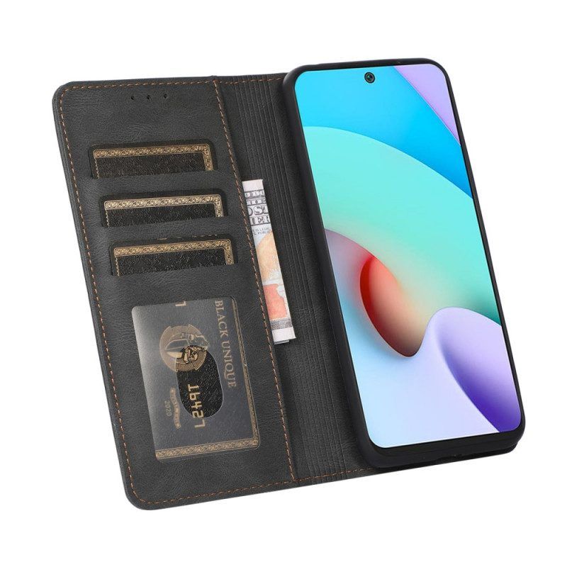 Bescherming Hoesje voor Xiaomi Redmi Note 11 Pro Plus 5G Folio-hoesje Stijl Lederen Lijn