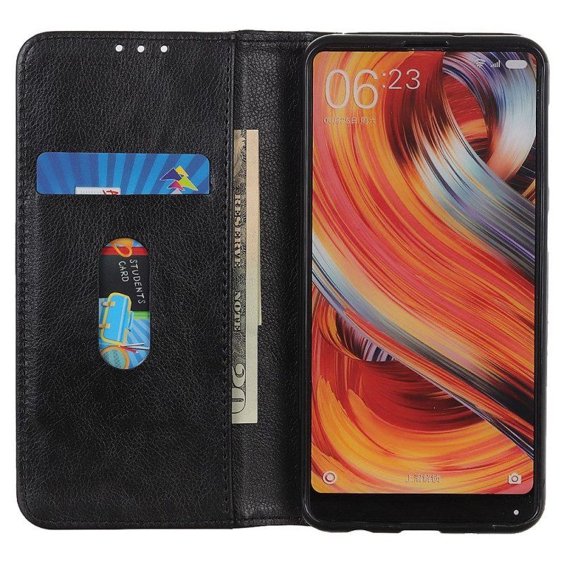 Bescherming Hoesje voor Xiaomi Redmi Note 12 4G Folio-hoesje Vintage Gespleten Leer