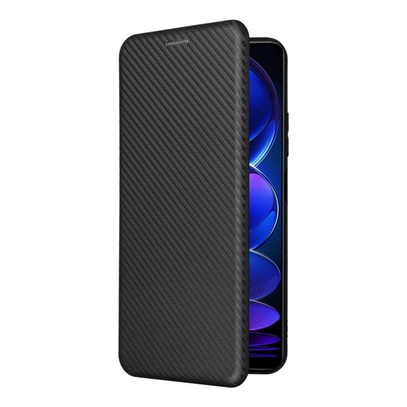 Bescherming Hoesje voor Xiaomi Redmi Note 12 5G Folio-hoesje Koolstofvezel