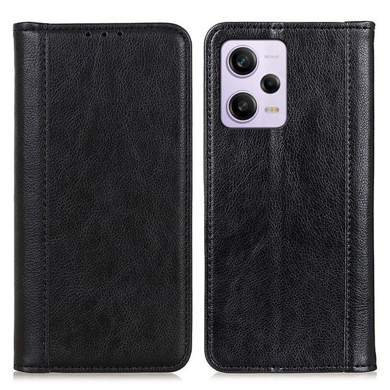 Bescherming Hoesje voor Xiaomi Redmi Note 12 Pro Folio-hoesje Lychee Splitleer