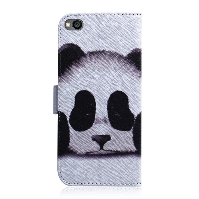 Leren Hoesje voor Xiaomi Redmi Go Pandagezicht