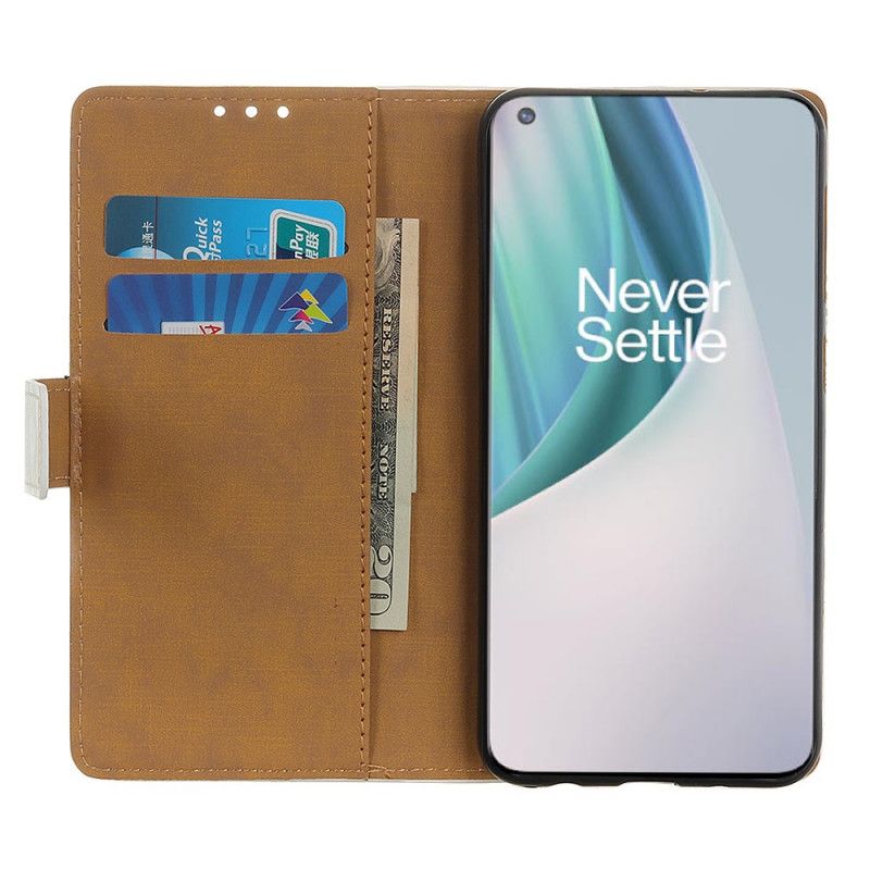 Bescherming Hoesje OnePlus Nord N10 Telefoonhoesje Woeste Tijger