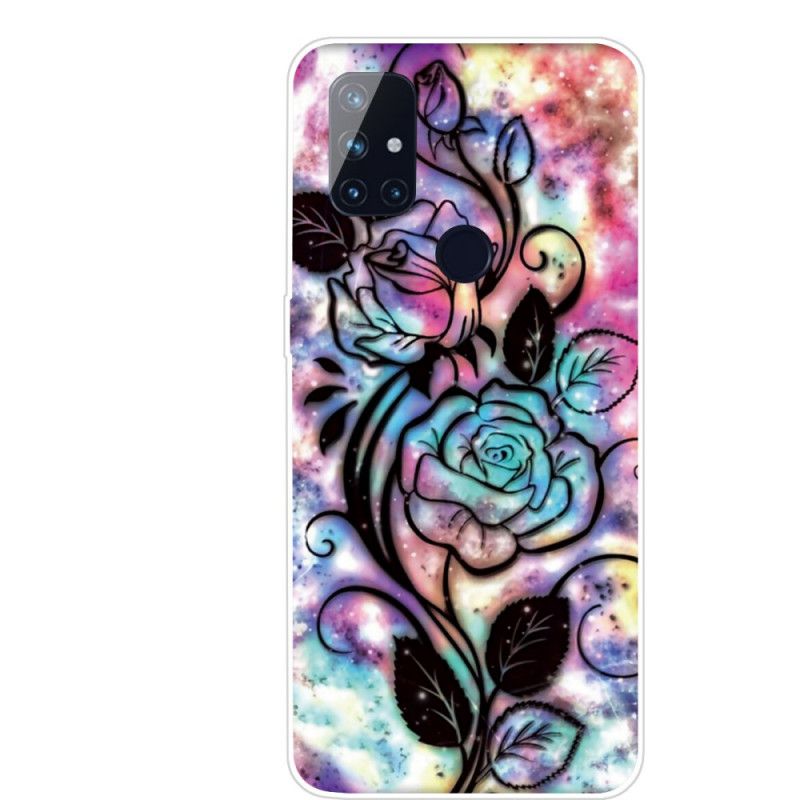 Case Hoesje OnePlus Nord N10 Telefoonhoesje Grafische Bloem