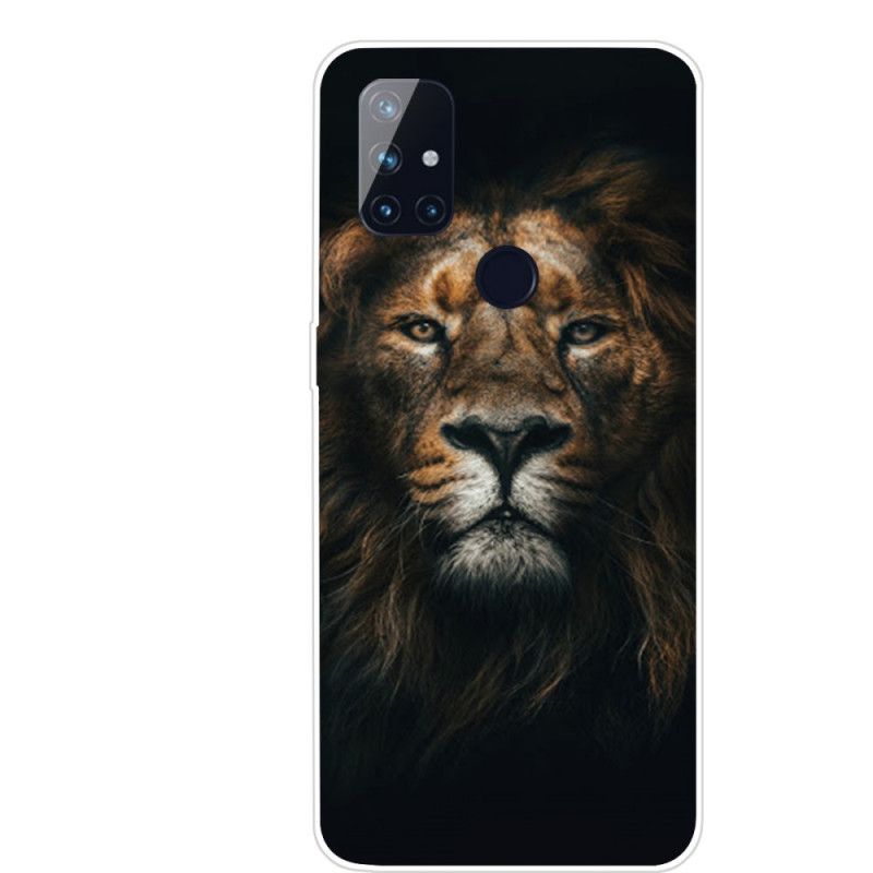 Cover Hoesje OnePlus Nord N10 Paars Zwart Telefoonhoesje Fantastische Katachtige