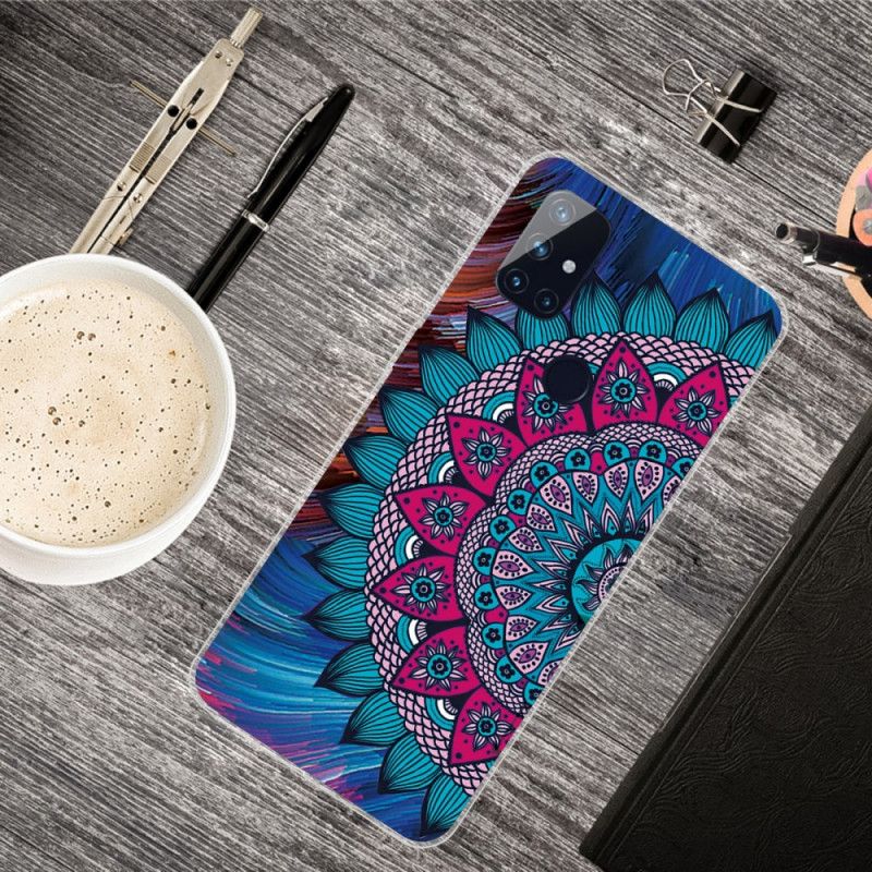 Cover Hoesje OnePlus Nord N10 Telefoonhoesje Kleurrijke Mandala