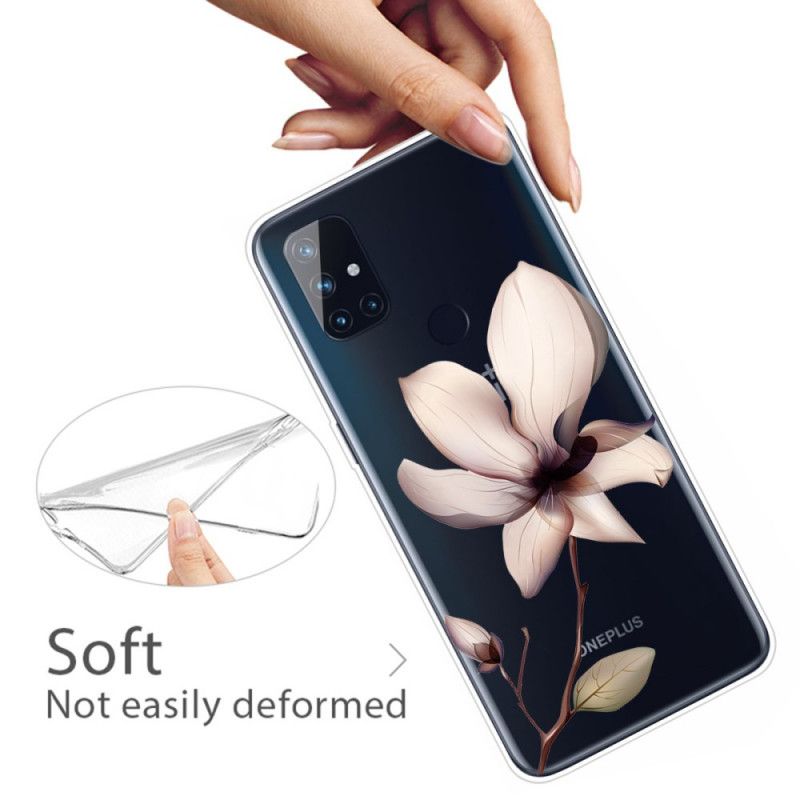 Cover Hoesje OnePlus Nord N10 Telefoonhoesje Premium Bloemen