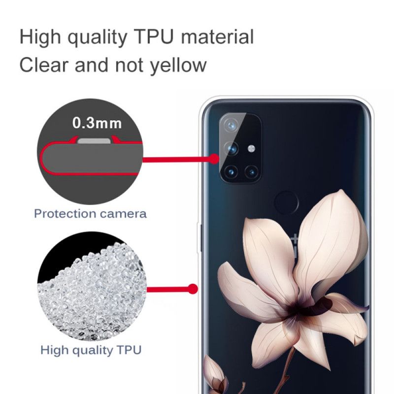 Cover Hoesje OnePlus Nord N10 Telefoonhoesje Premium Bloemen