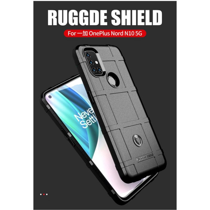 Hoesje OnePlus Nord N10 Grijs Zwart Robuust Schild