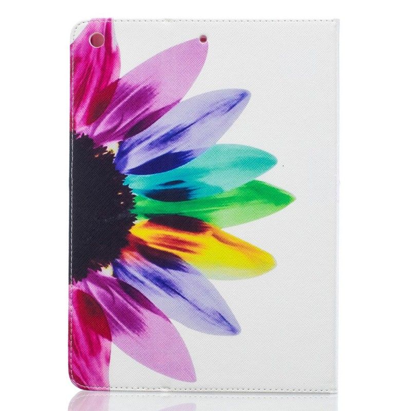 Flip Case Leren iPad (9.7") Aquarelbloem