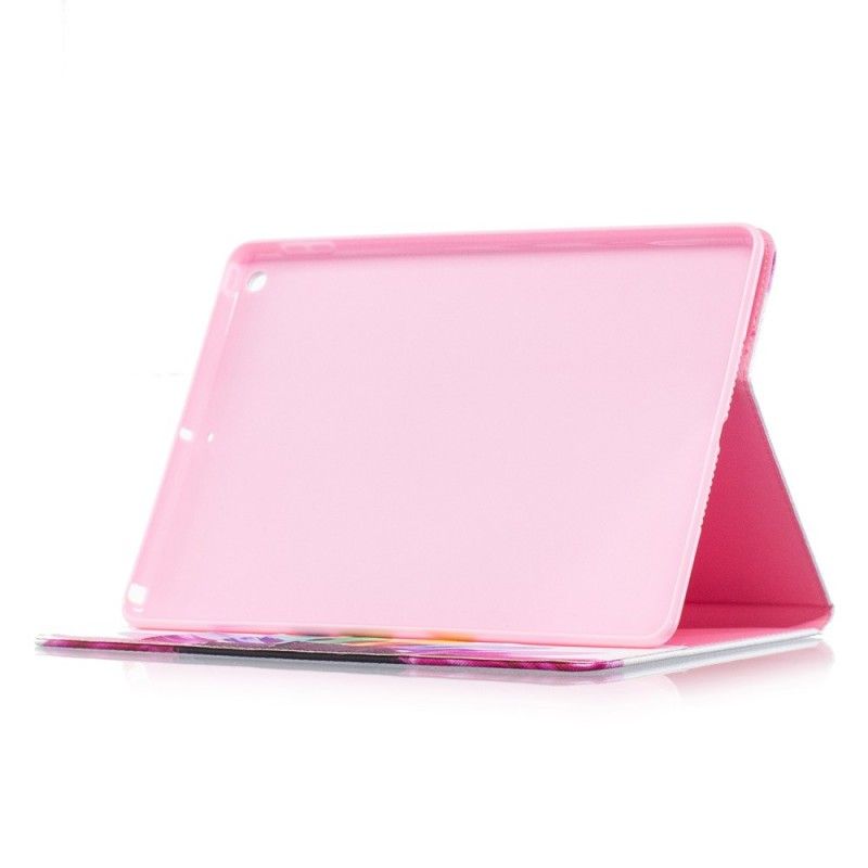 Flip Case Leren iPad (9.7") Aquarelbloem