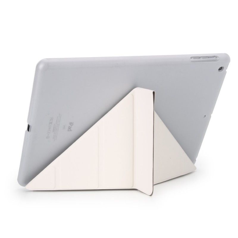 Leren Hoesje iPad (9.7") Grijs Zwart Origami