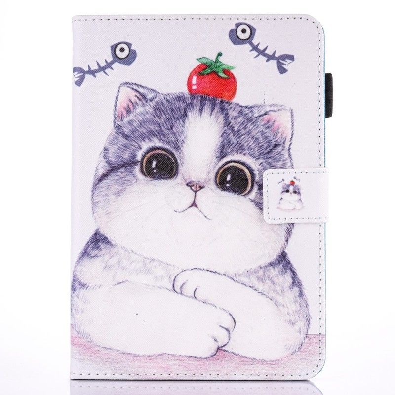 Leren Hoesje voor iPad (9.7") Tomaat Op De Kat