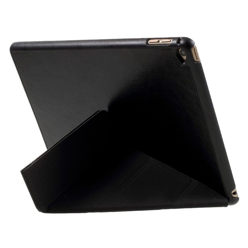 Smart Case iPad (9.7") Wit Zwart Origami Kunstleer