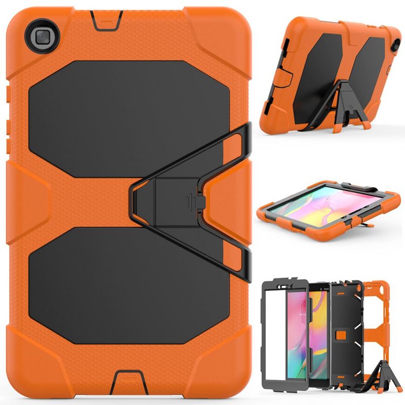 Case Hoesje Samsung Galaxy Tab A 8" (2019) Rood Zwart Telefoonhoesje Slagvast