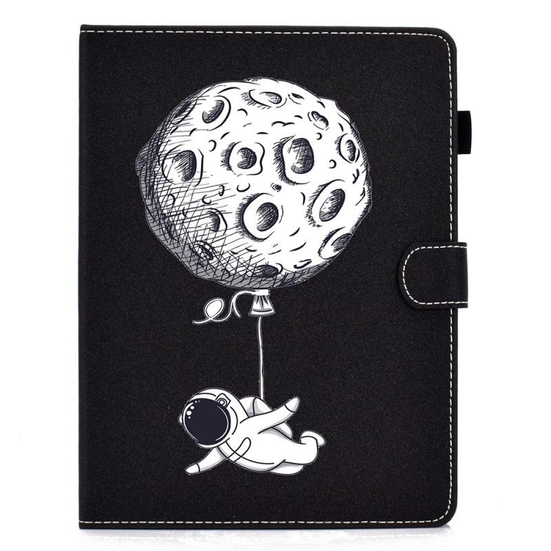 Cover Folio-hoesje Samsung Galaxy Tab A 8" (2019) Telefoonhoesje Astronaut Op De Maan