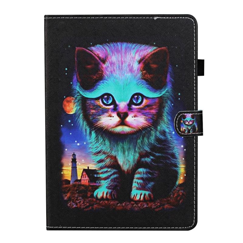 Cover Folio-hoesje Samsung Galaxy Tab A 8" (2019) Telefoonhoesje Nachtelijke Kat