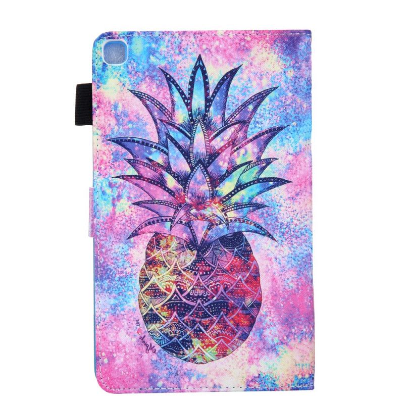 Cover Folio-hoesje Samsung Galaxy Tab A 8" (2019) Telefoonhoesje Veelkleurige Ananas