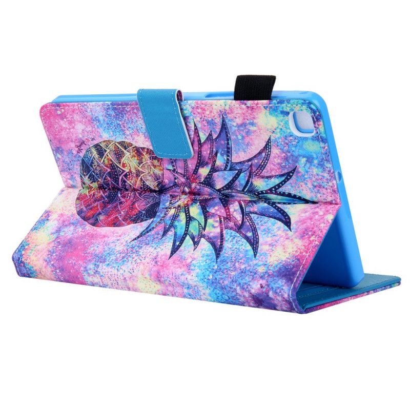 Cover Folio-hoesje Samsung Galaxy Tab A 8" (2019) Telefoonhoesje Veelkleurige Ananas