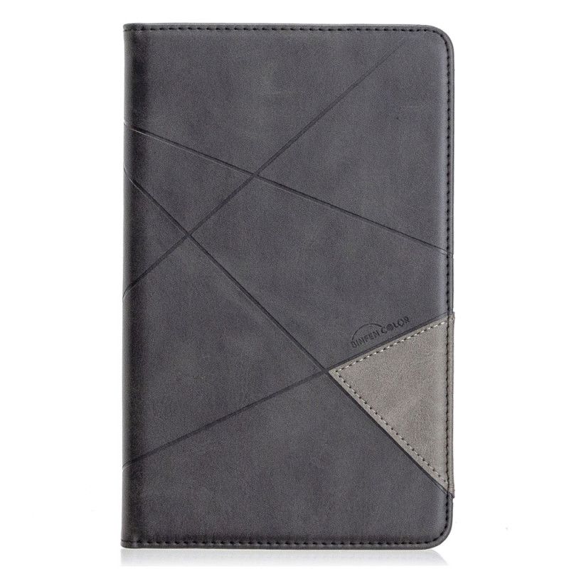 Cover Samsung Galaxy Tab A 8" (2019) Grijs Zwart Geometrische Vormen