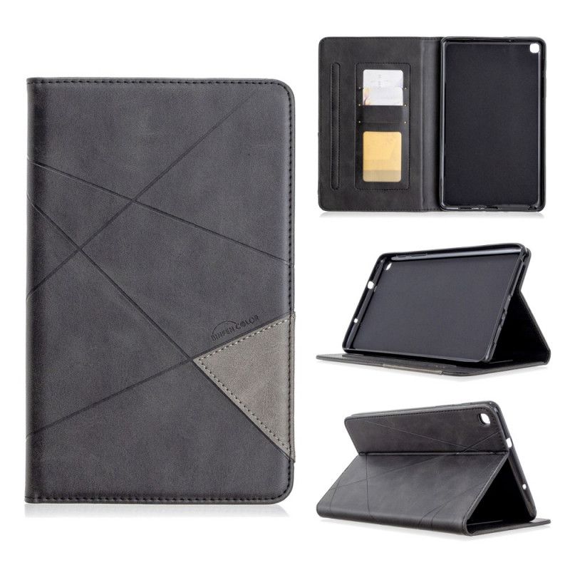 Cover Samsung Galaxy Tab A 8" (2019) Grijs Zwart Geometrische Vormen