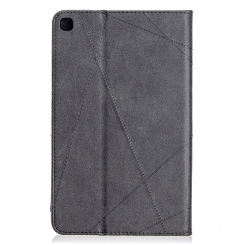 Cover Samsung Galaxy Tab A 8" (2019) Grijs Zwart Geometrische Vormen