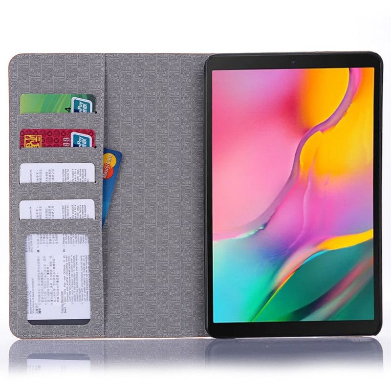 Cover Samsung Galaxy Tab A 8" (2019) Rood Zwart Krokodillenhuid