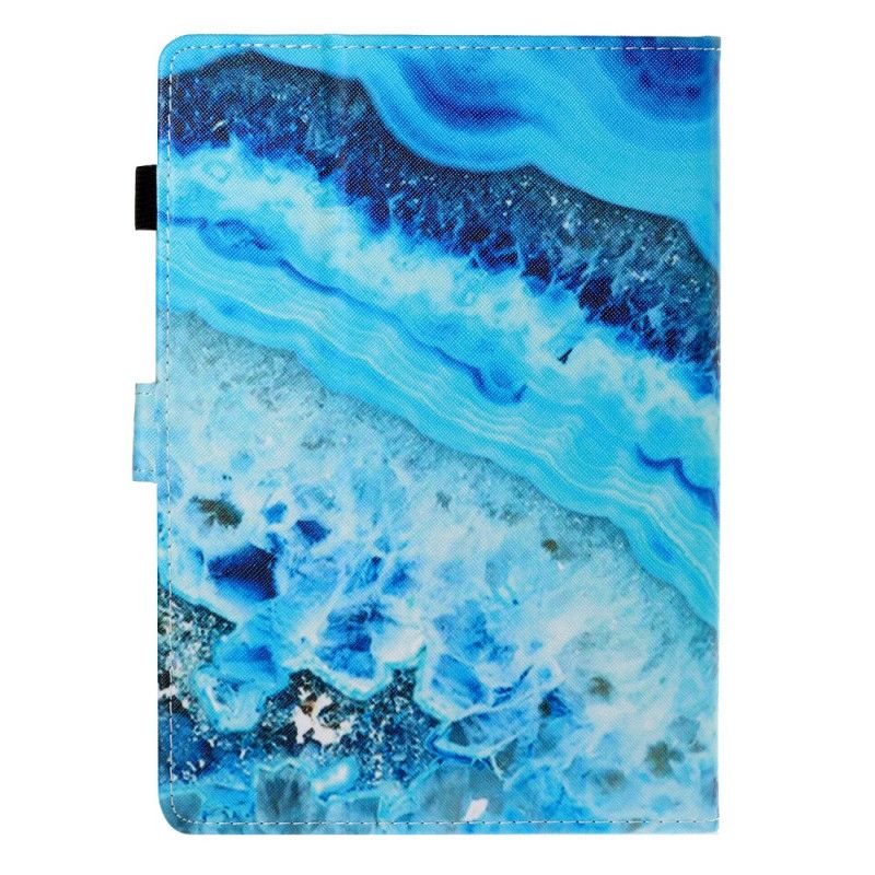 Flip Case Leren Samsung Galaxy Tab A 8" (2019) Blauwe Steen