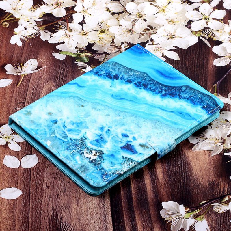 Flip Case Leren Samsung Galaxy Tab A 8" (2019) Blauwe Steen