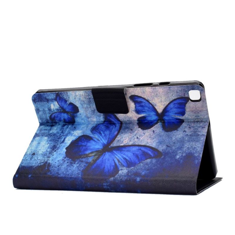 Flip Case Leren Samsung Galaxy Tab A 8" (2019) Blauwe Vlinders