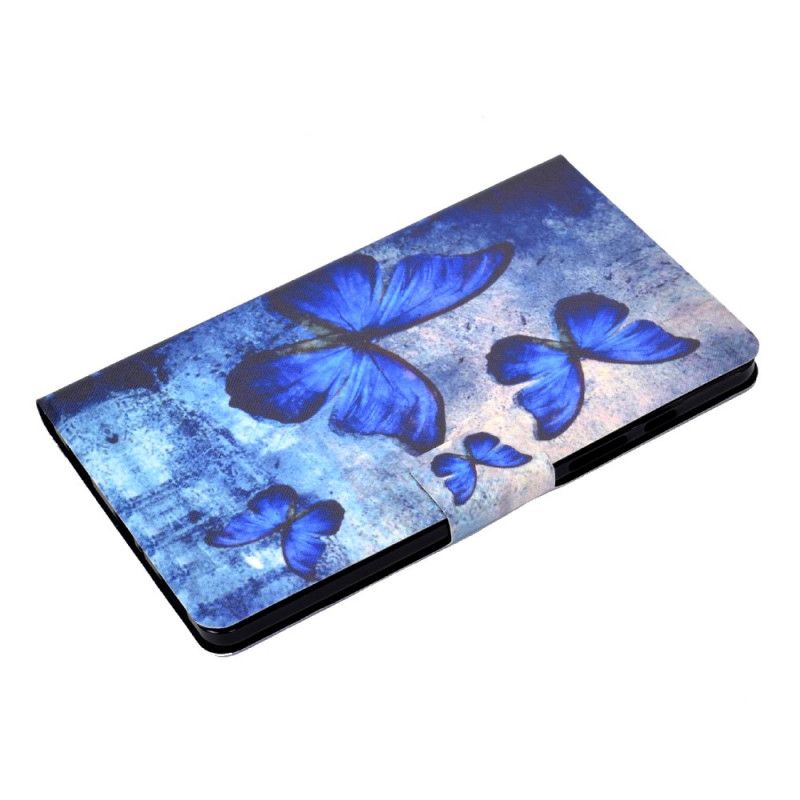 Flip Case Leren Samsung Galaxy Tab A 8" (2019) Blauwe Vlinders