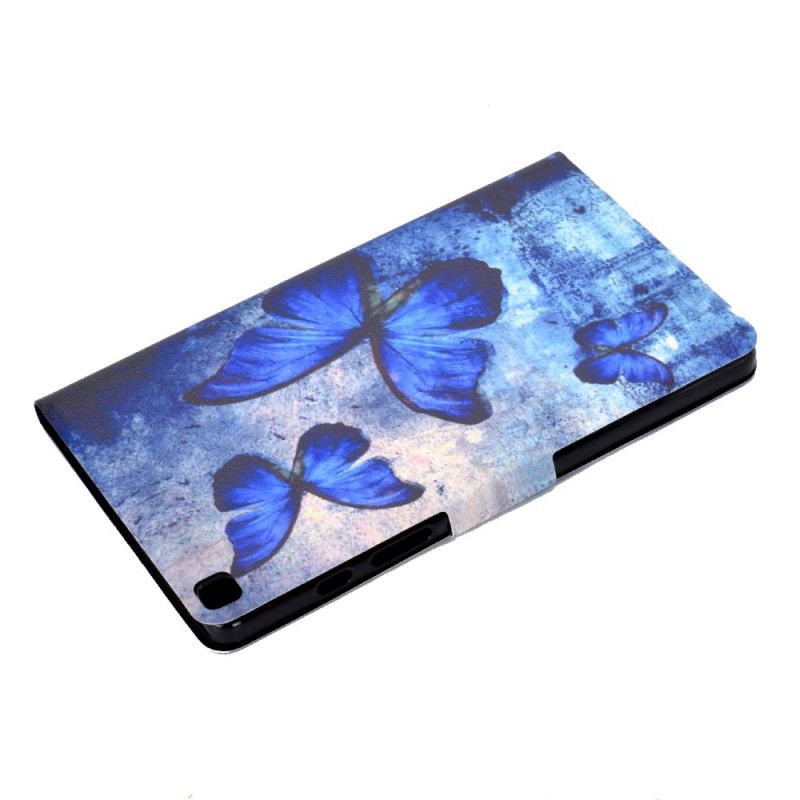 Flip Case Leren Samsung Galaxy Tab A 8" (2019) Blauwe Vlinders