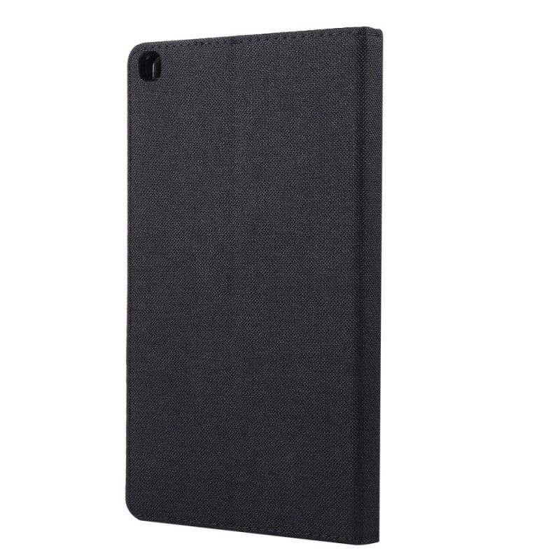 Flip Case Leren Samsung Galaxy Tab A 8" (2019) Grijs Zwart Geweven Structuur