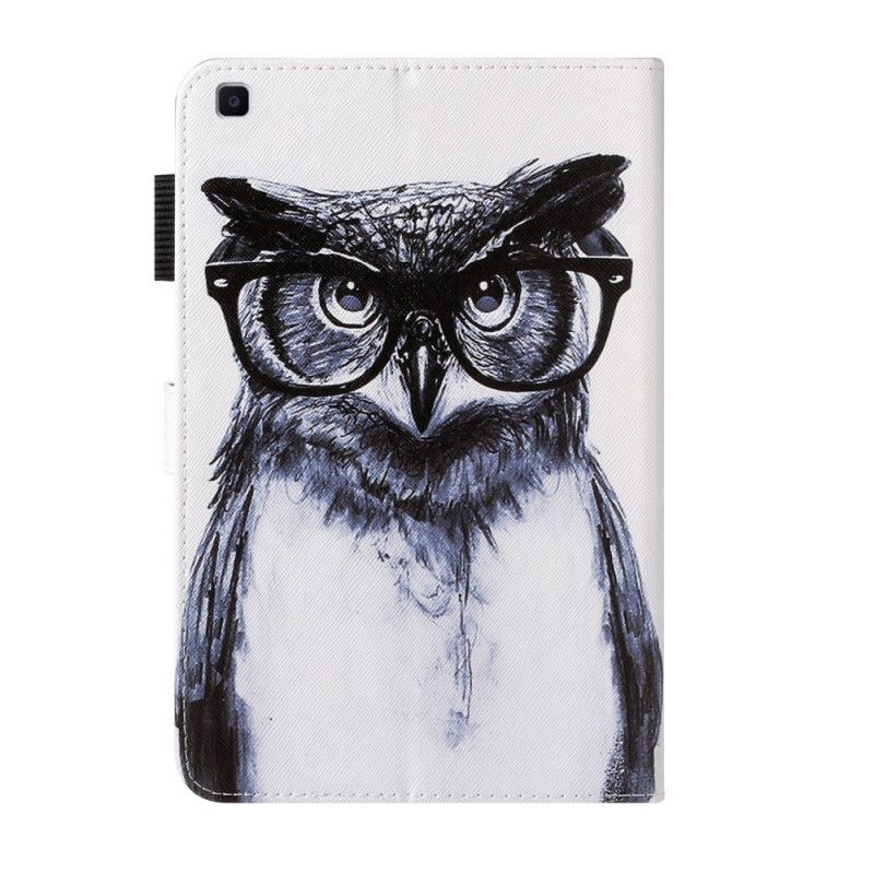 Flip Case Leren Samsung Galaxy Tab A 8" (2019) Oplettende Uil