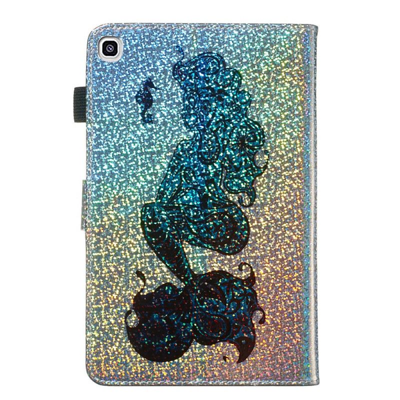 Flip Case Leren Samsung Galaxy Tab A 8" (2019) Zeemeermin Glitter