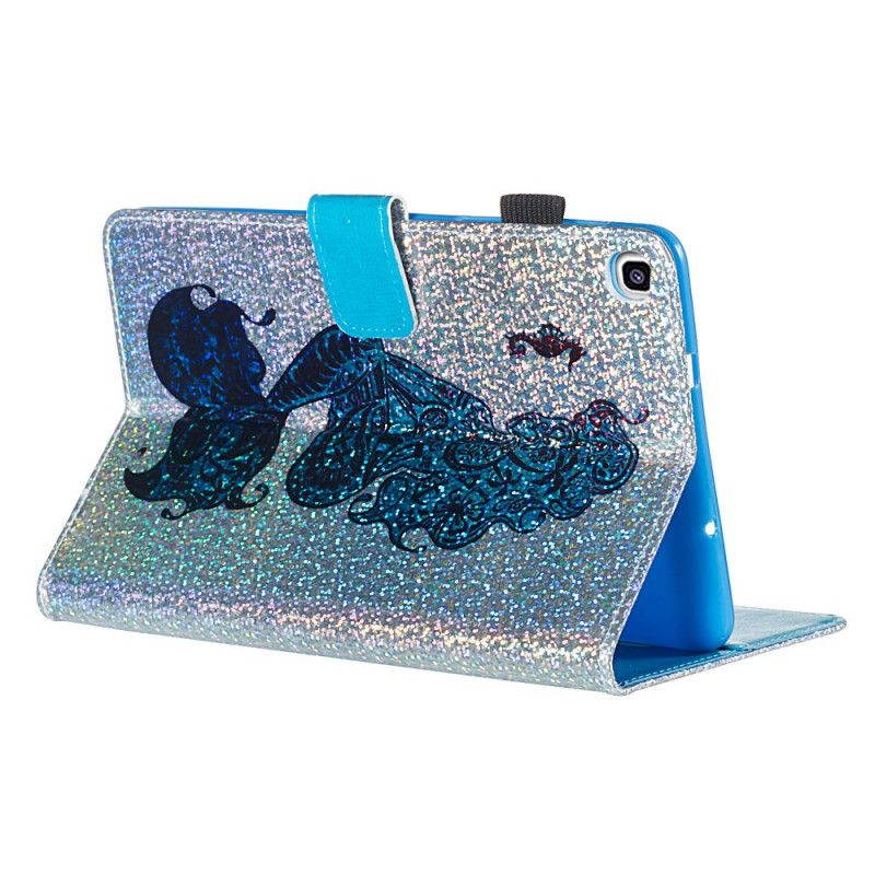 Flip Case Leren Samsung Galaxy Tab A 8" (2019) Zeemeermin Glitter