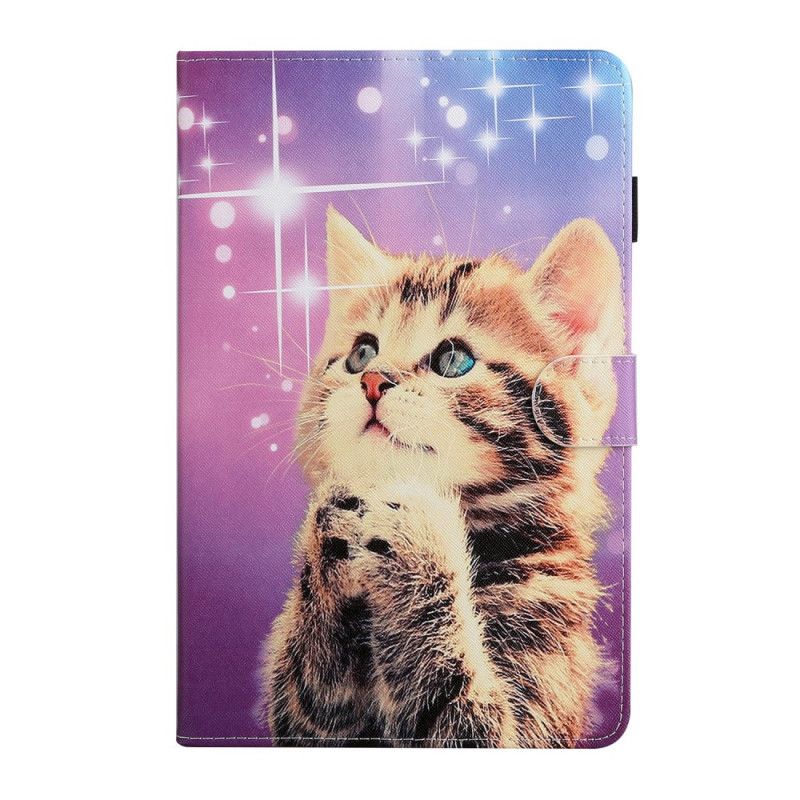 Leren Hoesje Samsung Galaxy Tab A 8" (2019) Attent Kitten