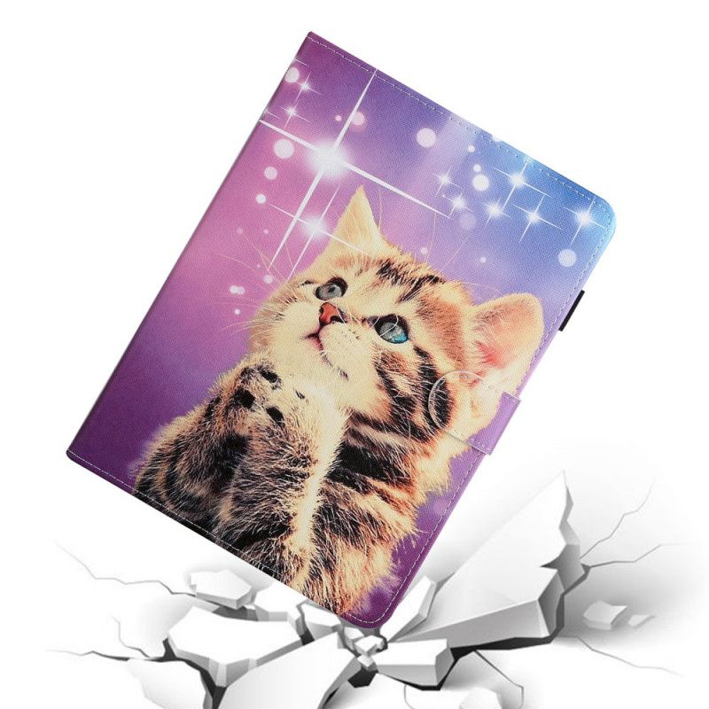 Leren Hoesje Samsung Galaxy Tab A 8" (2019) Attent Kitten