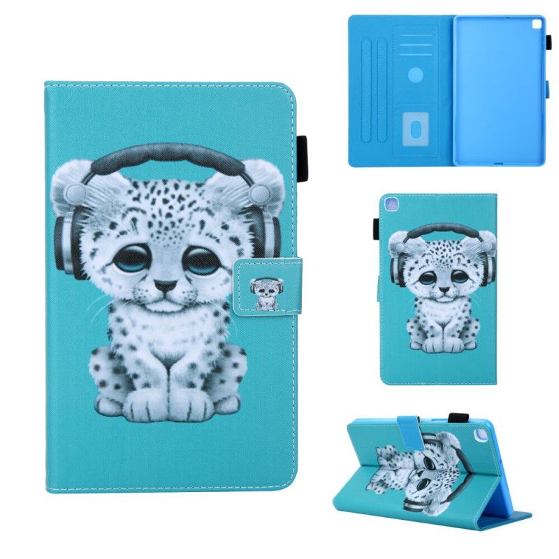 Leren Hoesje Samsung Galaxy Tab A 8" (2019) Baby Luipaard