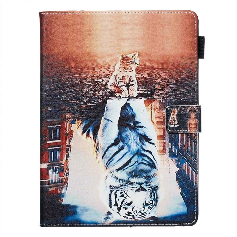 Leren Hoesje Samsung Galaxy Tab A 8" (2019) Kitten Reflectie