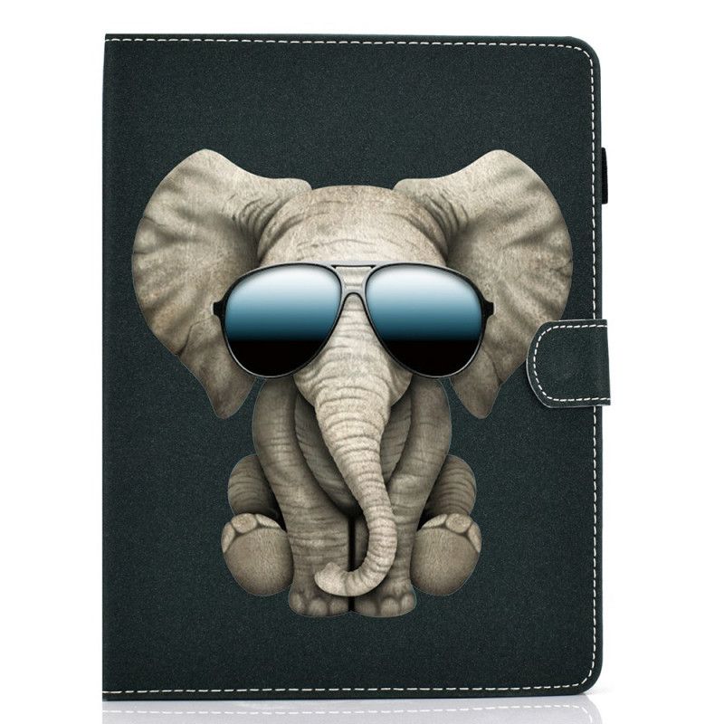 Leren Hoesje voor Samsung Galaxy Tab A 8" (2019) Coole Olifant