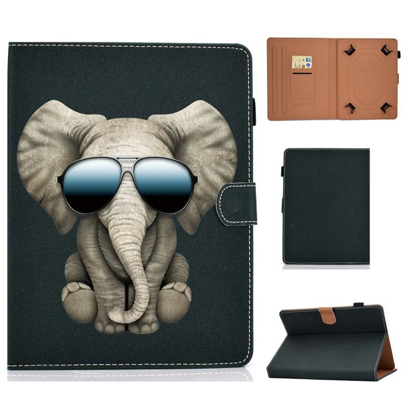 Leren Hoesje voor Samsung Galaxy Tab A 8" (2019) Coole Olifant