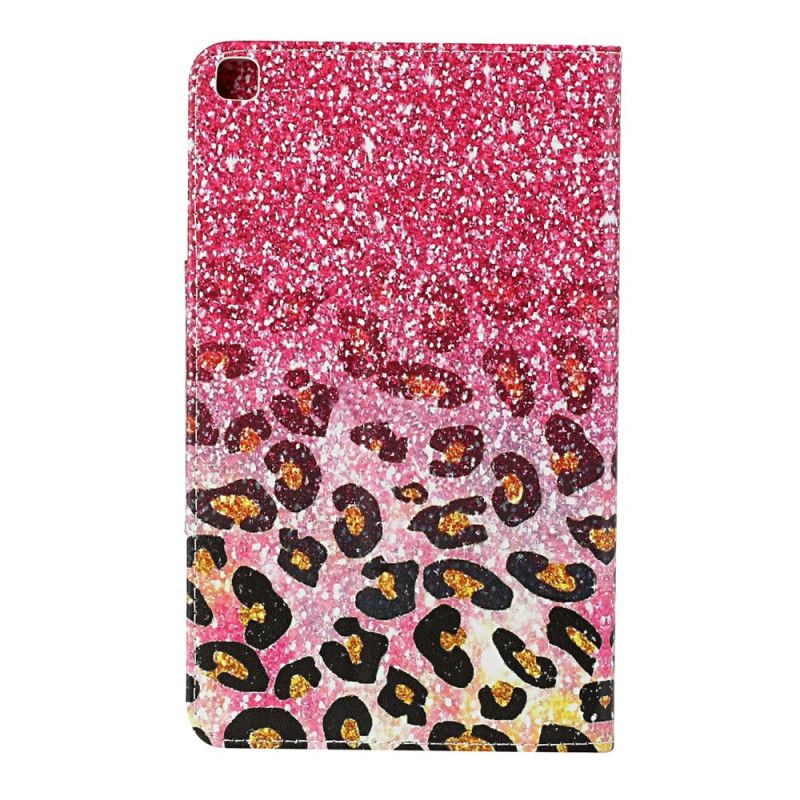 Leren Hoesje voor Samsung Galaxy Tab A 8" (2019) Glanzend Cheetah-Patroon