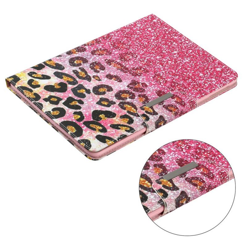 Leren Hoesje voor Samsung Galaxy Tab A 8" (2019) Glanzend Cheetah-Patroon