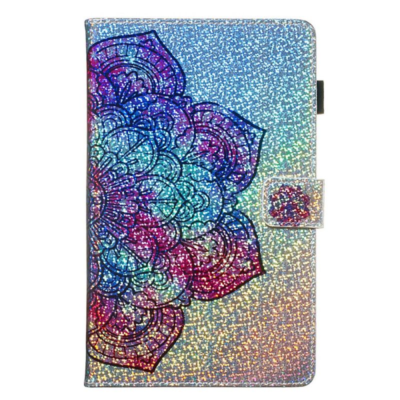 Leren Hoesje voor Samsung Galaxy Tab A 8" (2019) Glitter Mandala